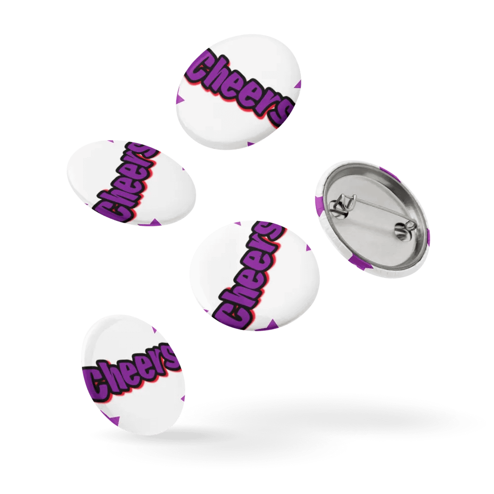 Neon Cheers Pin Buttons Set product image (14)