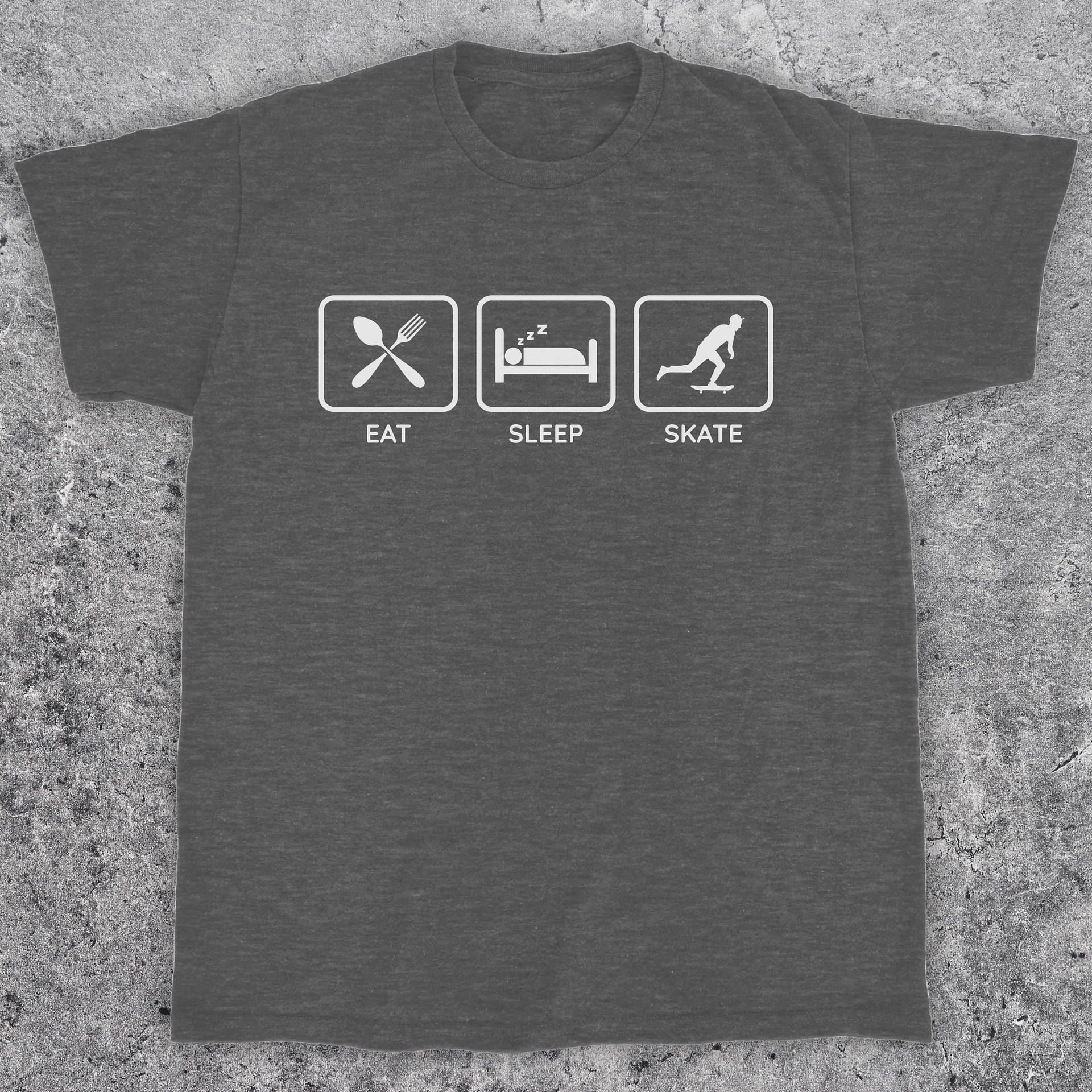Eat sleep skate, Funny skateboarding t-shirt, Unisex product image (1)