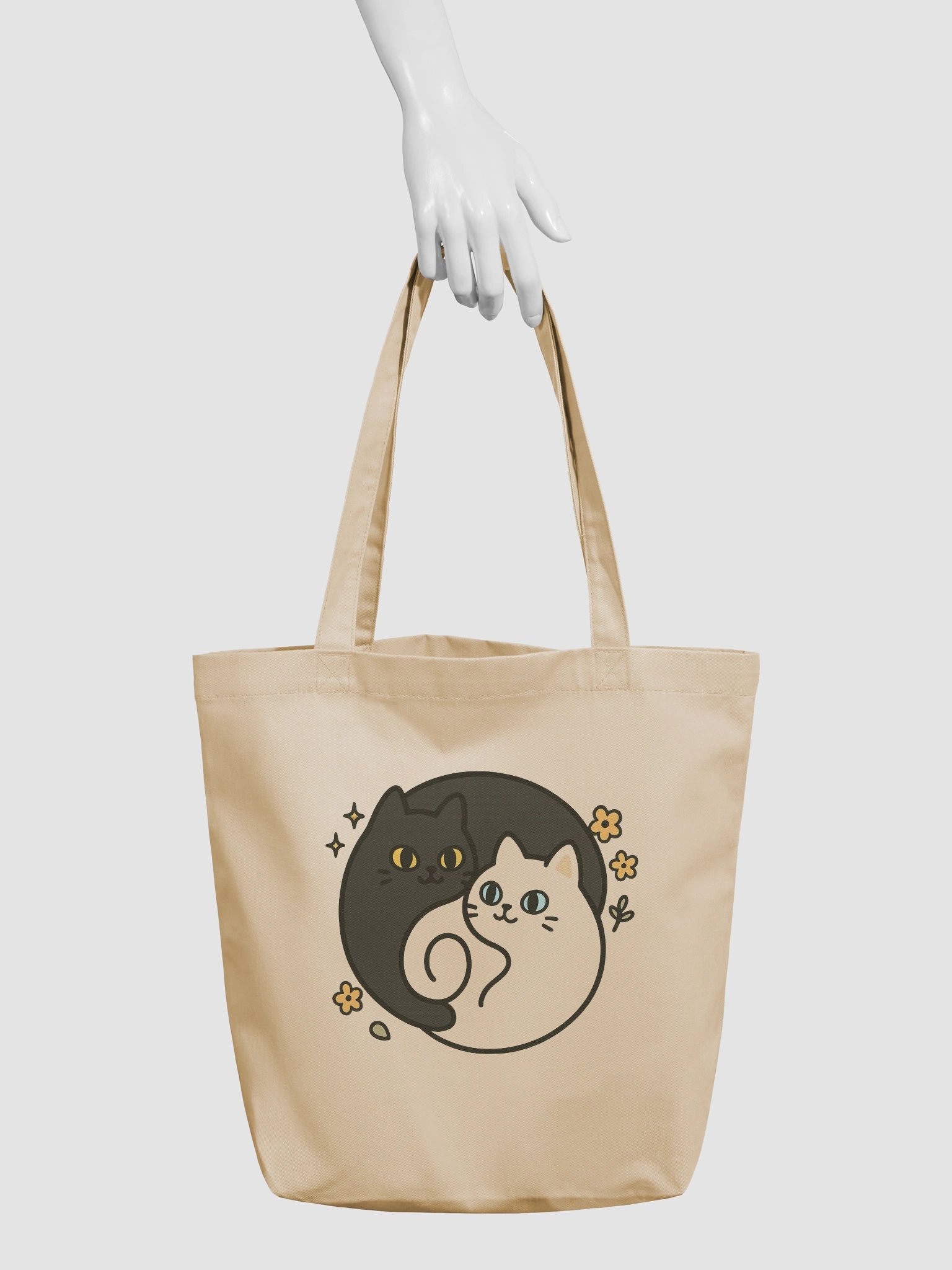 YIN AND YANG ECO-FRIENDLY TOTE BAG product image (3)