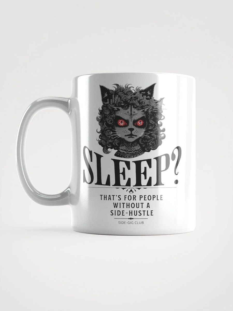 Sleepless Hustle: Intense Cat Eyes Mug product image (2)