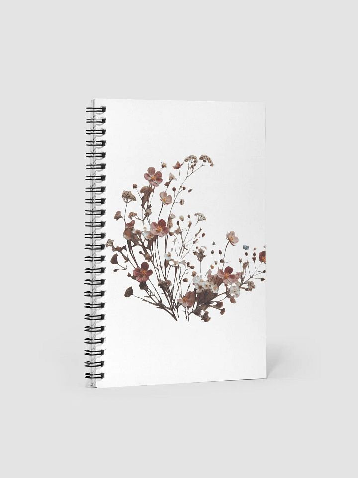 antique wildflower spiral notebook product image (1)