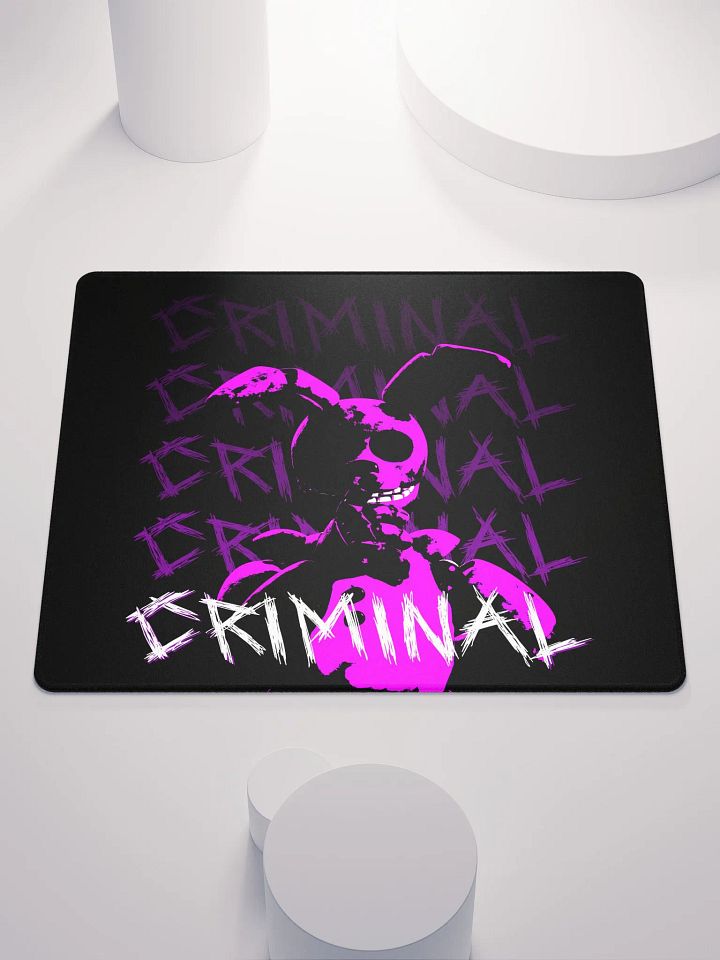 CRIMINAL - PREMIUM Gaming Mousepad (Black) product image (1)