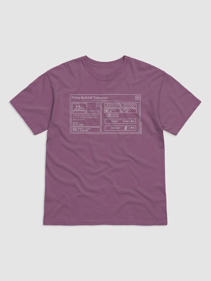 Prime Bullshit Tolerance (White) product image (2)