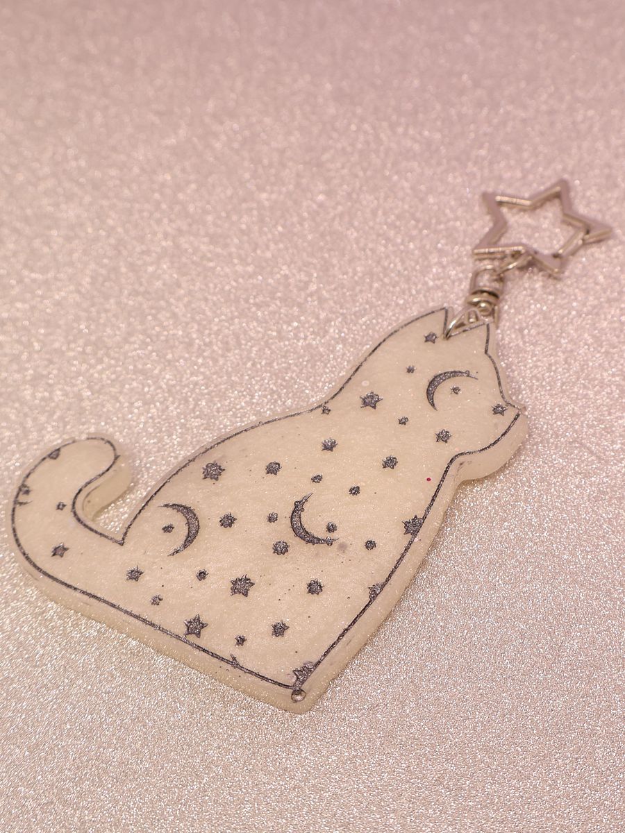 Galaxy Cat Keychain product image (6)