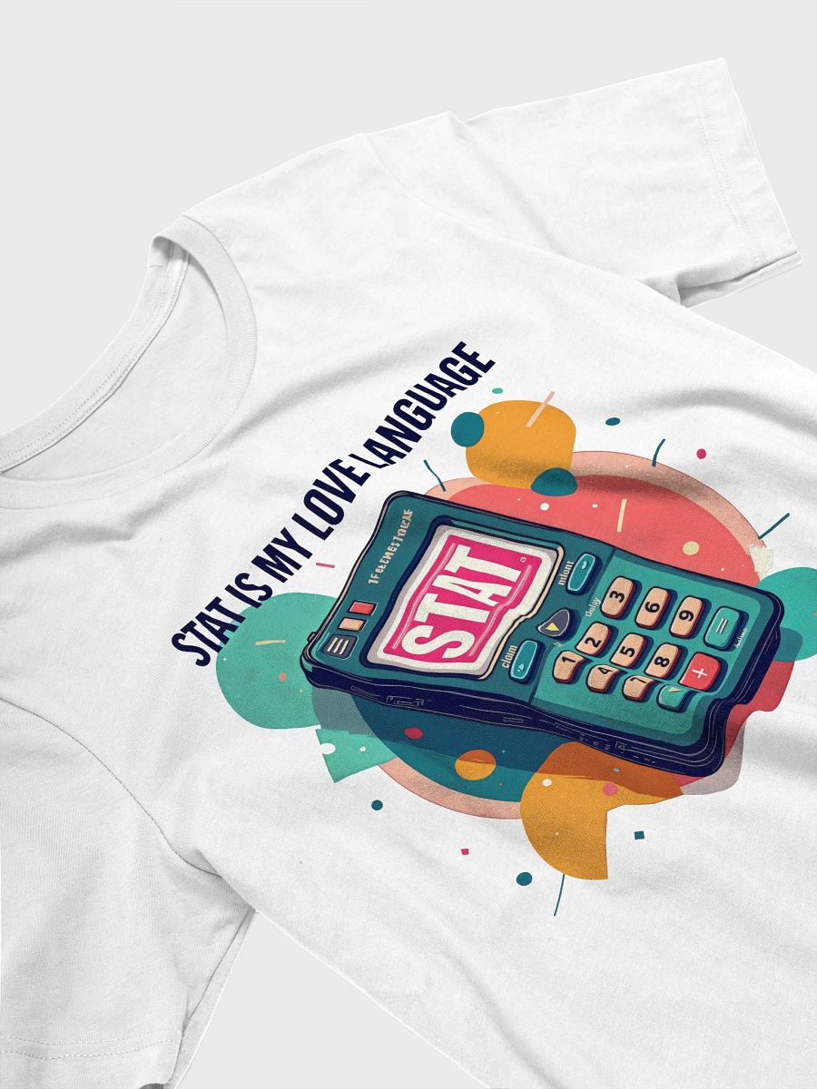 STAT Love Retro Calculator T-Shirt product image (26)