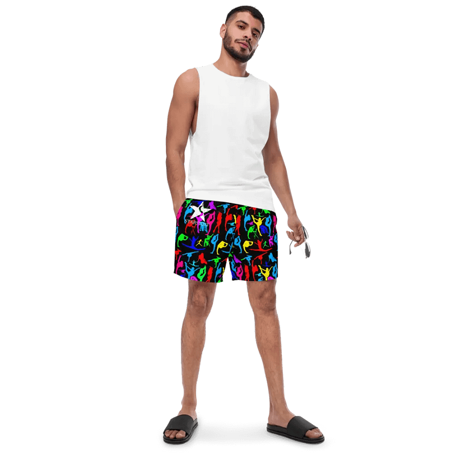 Black Bright Flexible StarStuff Swim Trunks product image (6)