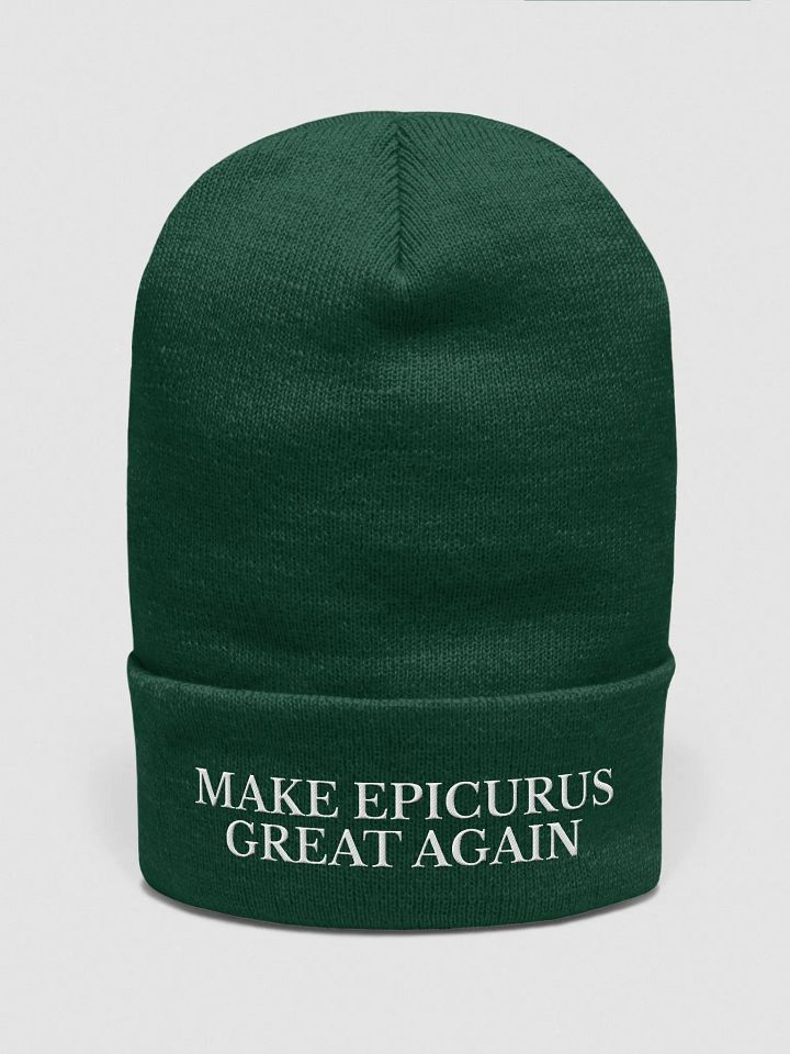 Make Epicurus Great Again (Cuffed Beanie DARK) product image (1)