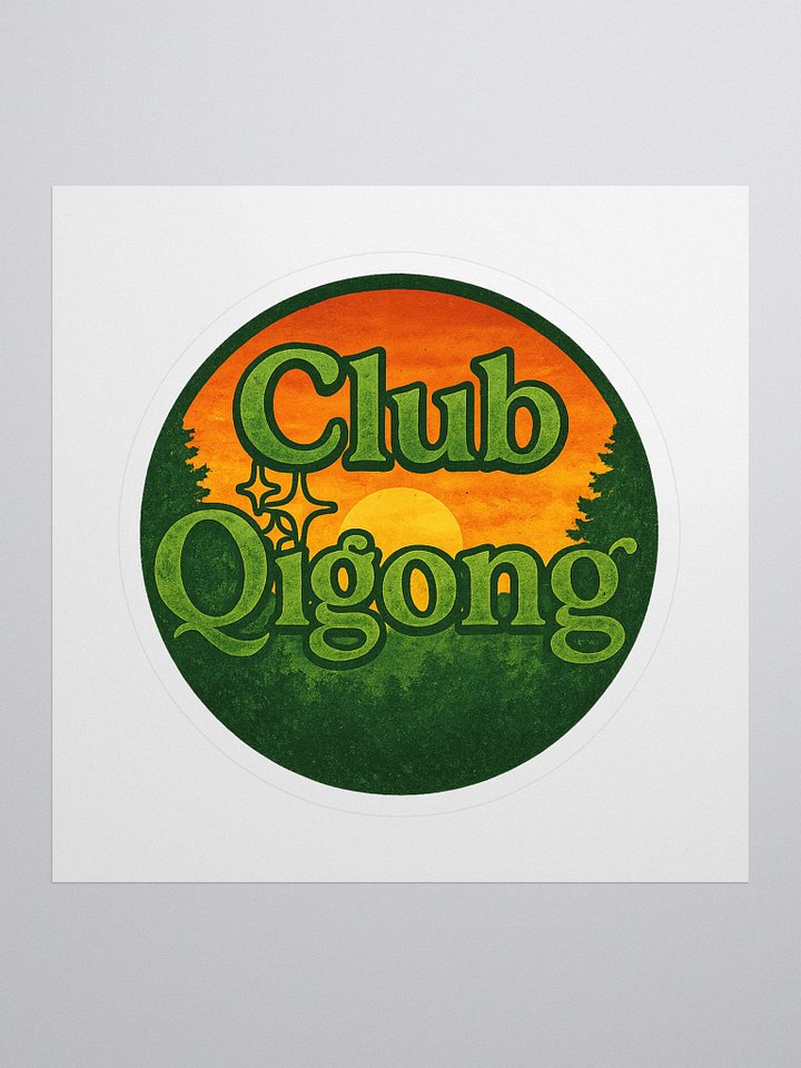Sunrise Serenity - Club Qigong - Kiss Cut Stickers product image (1)