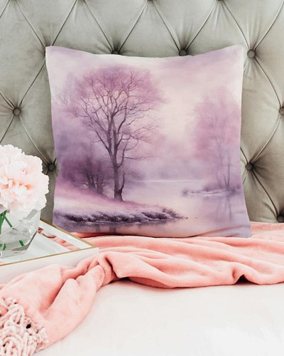 ❄️🌸 Winter Wonderland… in Pink! 🌸❄️

Add a touch of dreamy charm to your home with our Pink Winter Nature Scene Pillow. Featu...