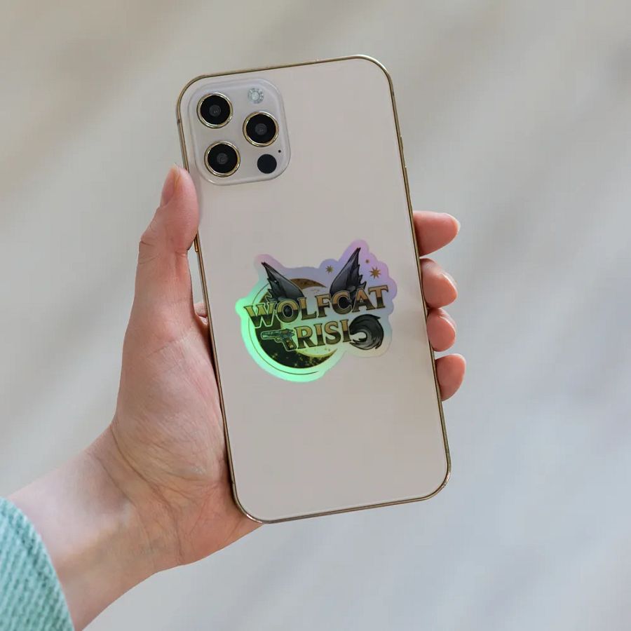 WolfcatRisi Logo Holographic Sticker product image (6)