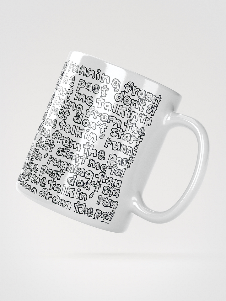 Running from the Past White Glossy Mug product image (2)
