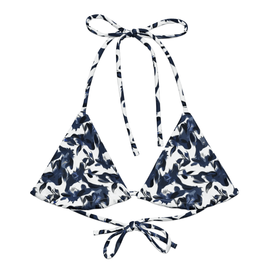 Wild Waves | Recycled Padded String Bikini Top product image (5)
