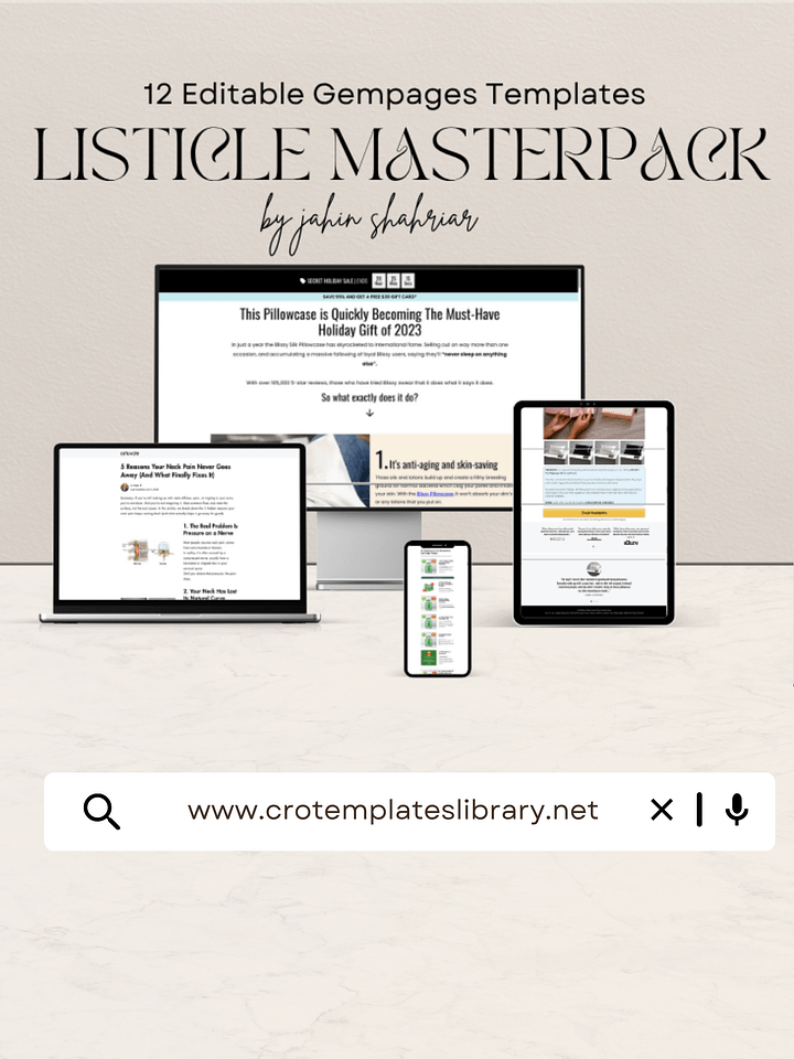 12 Gempages Listicle Templates product image (1)