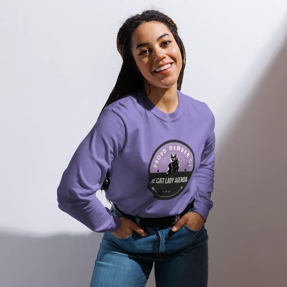 The Cat Lady Agenda: Feminist inspired long sleeve shirt product image (54)