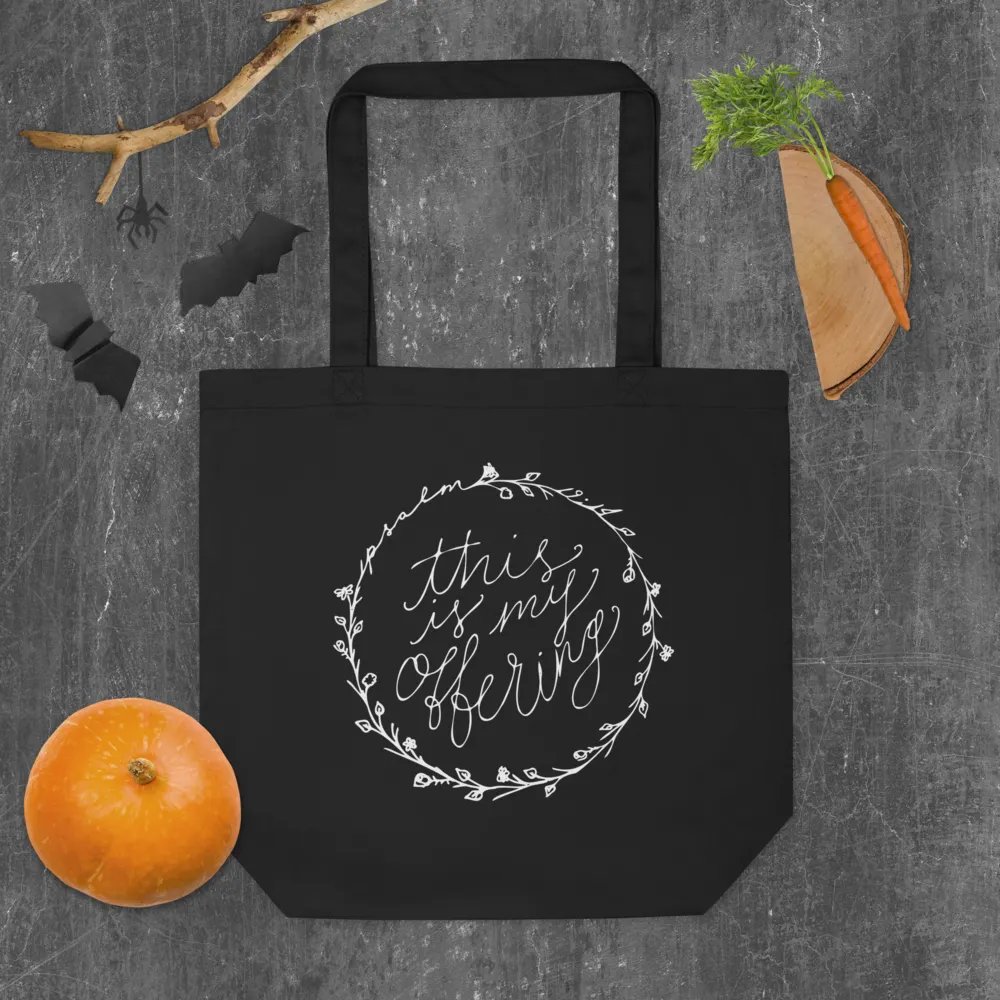 "this is my offering" Black Tote product image (11)