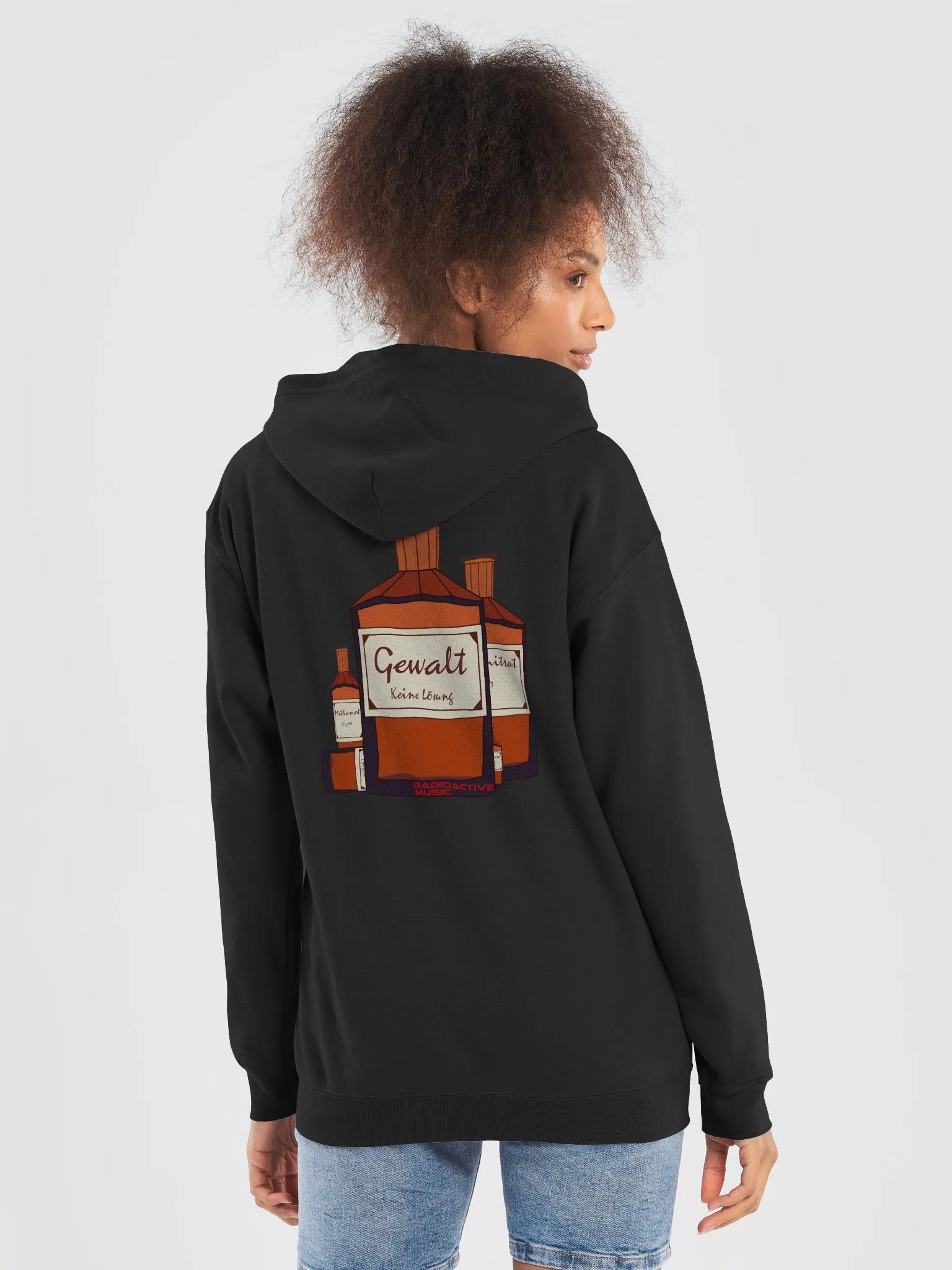 Gewalt ist keine Lösung Zipper-Hoodie product image (6)