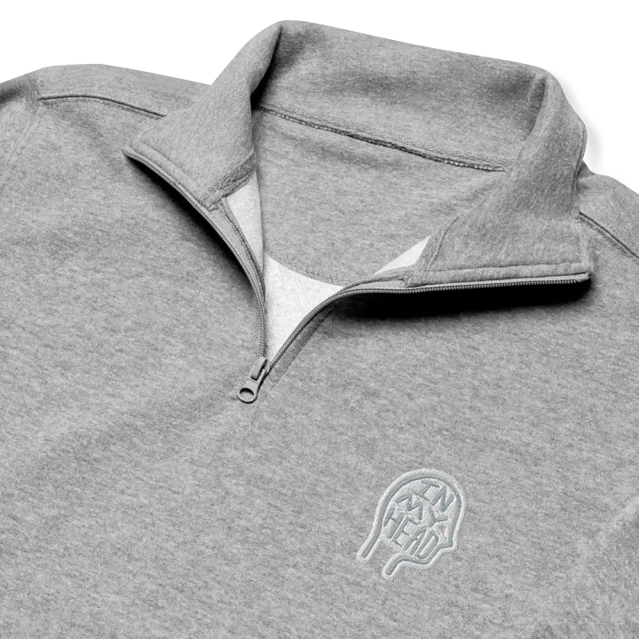 In My Head (grey bubble design) embroidered quarter zip product image (6)