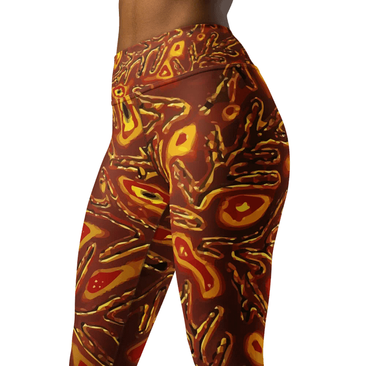 Japanese Fiery Abstract Full Length Yoga Leggings product image (1)