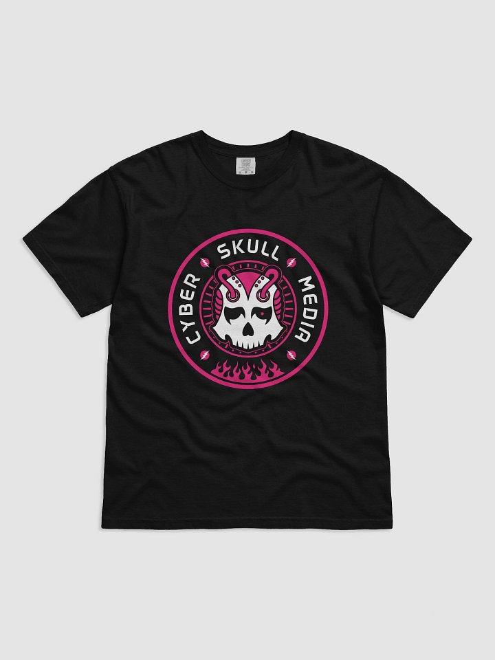 Cyber Skull Media Logo Tee | Pink (Premium) product image (1)