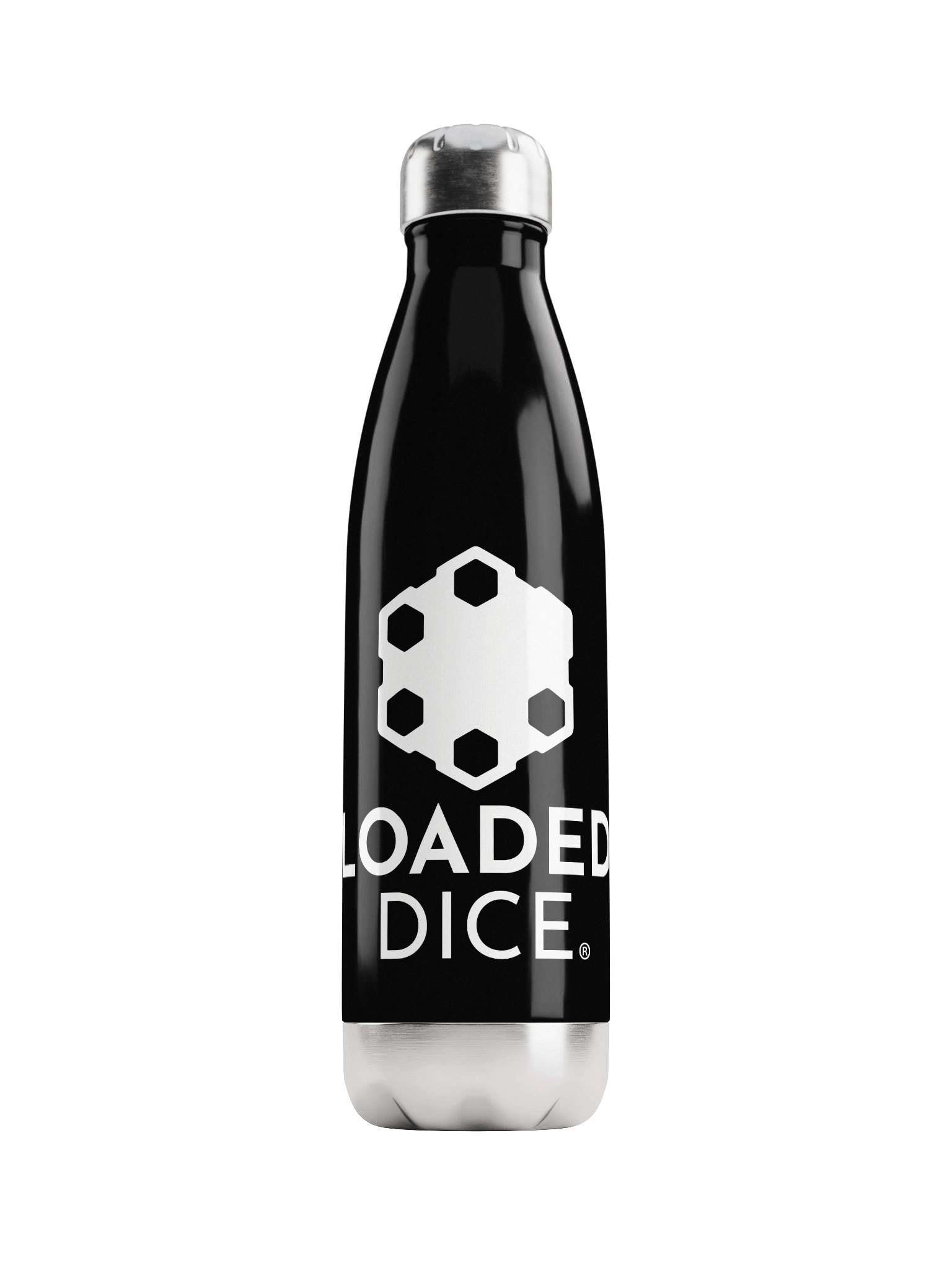 Loaded Dice Stainless Steel Water Bottle Black product image (1)