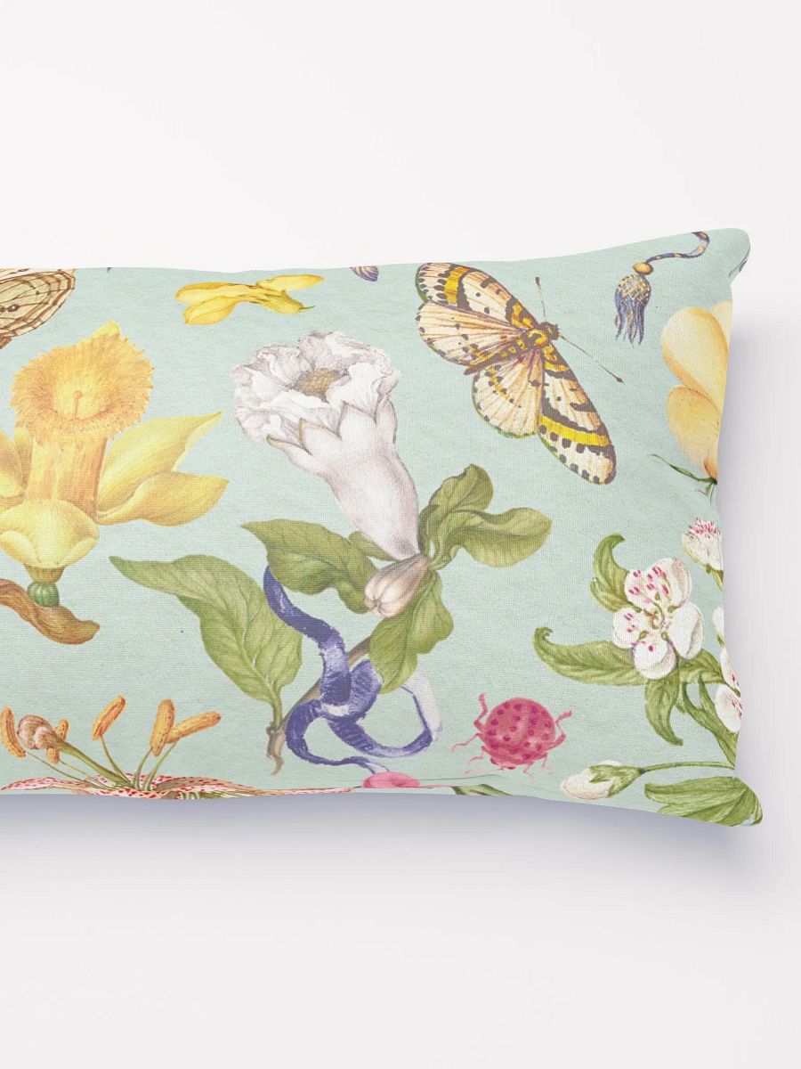 Exotic Blooming Floral Butterfly Mint Pillows product image (3)
