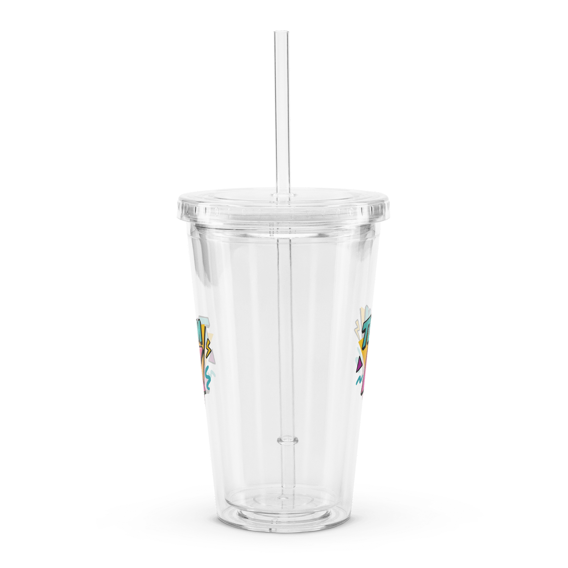 Team K 1990's Clear Plastic Tumbler product image (4)