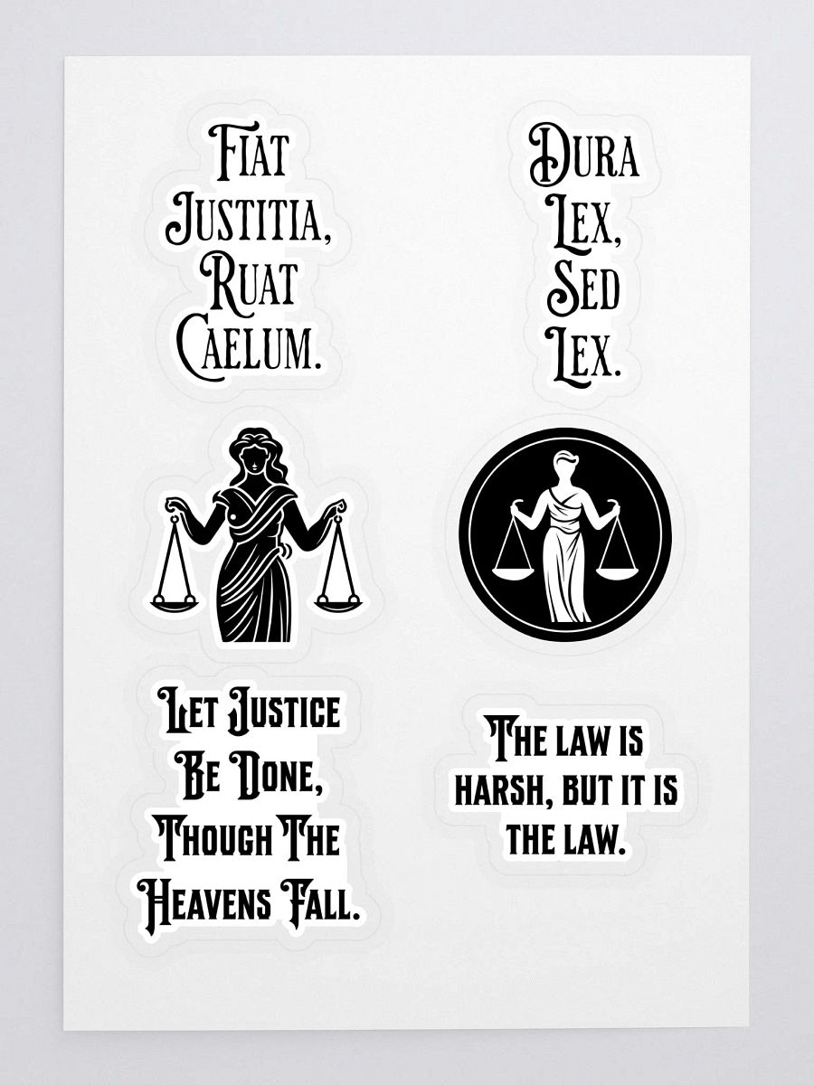 Latin Saying About Law Stickers product image (3)