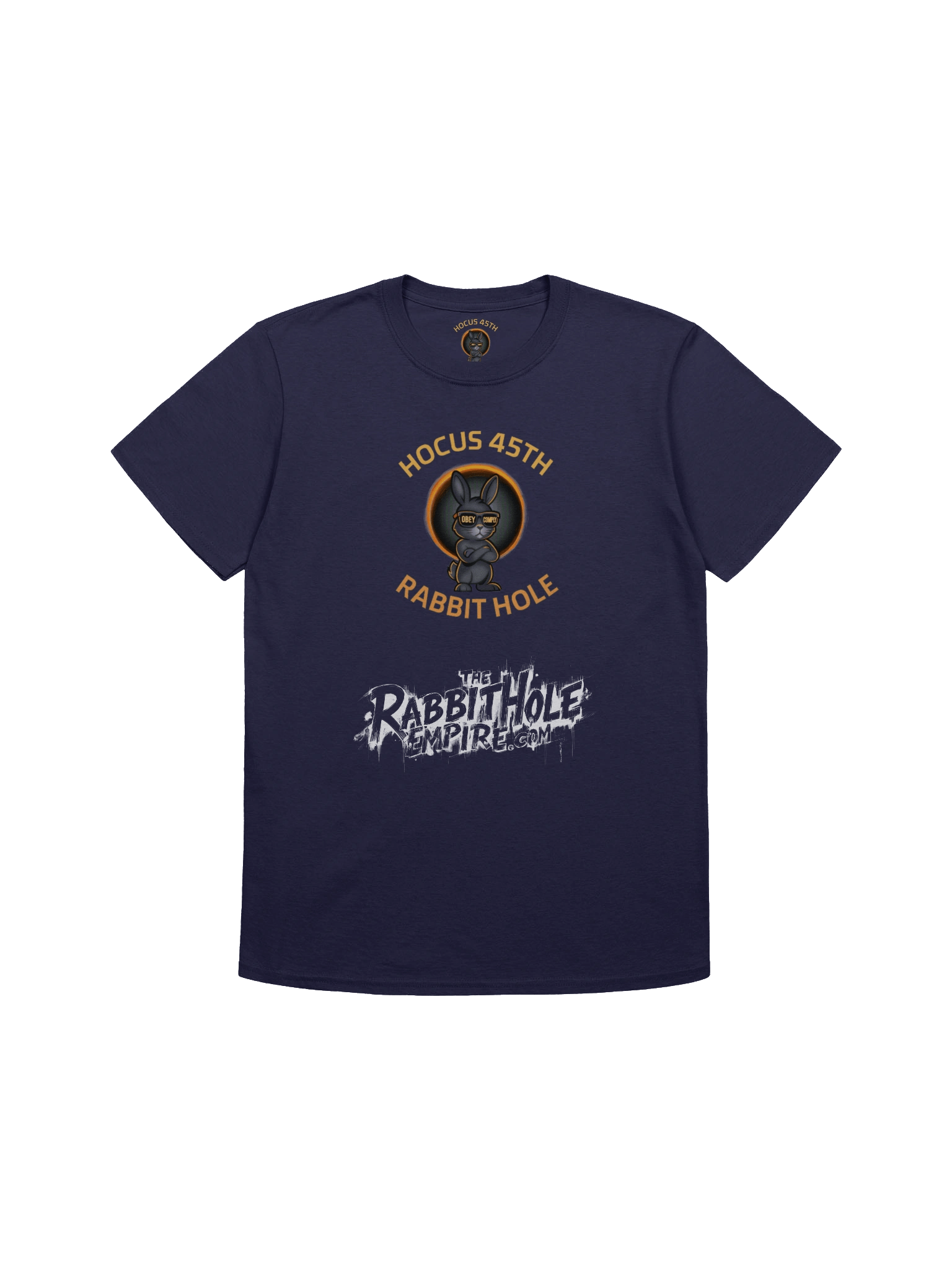 Hocus 45th Rabbit Hole (Navy Blue t-Shirt) product image (1)