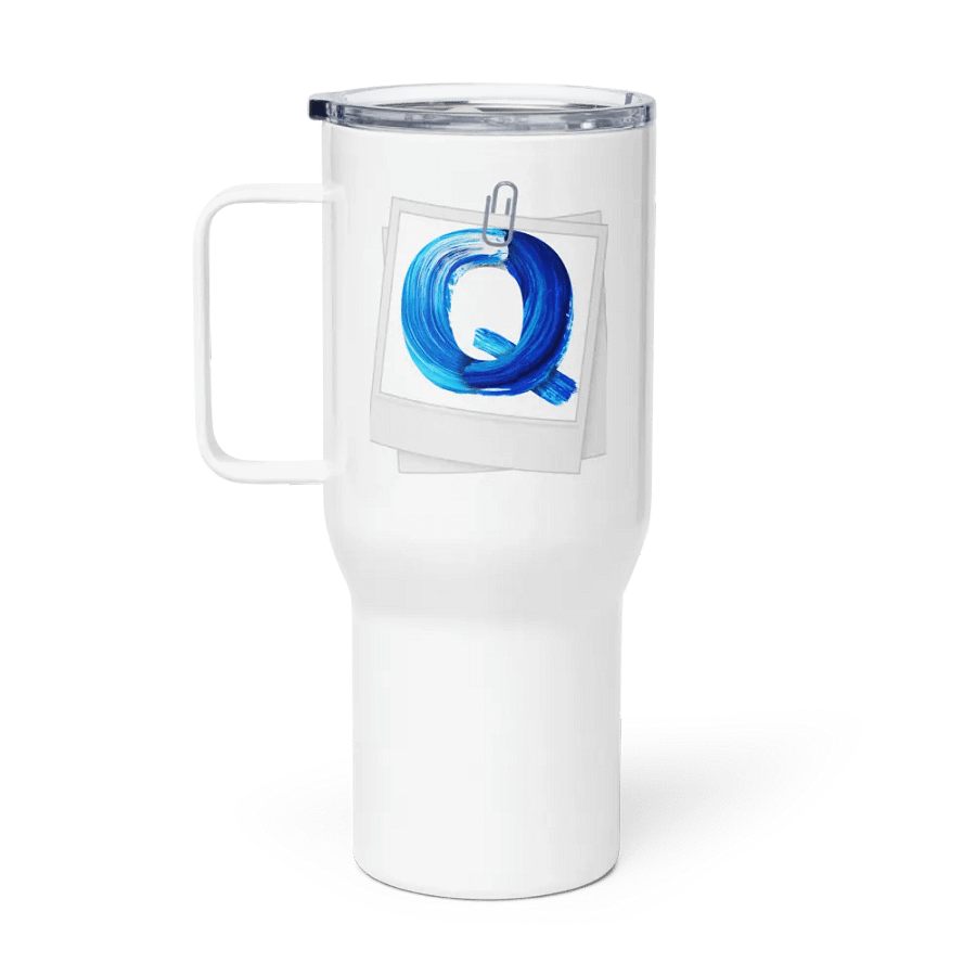 Q Brush-Stroke Monogram Travel Mug product image (1)