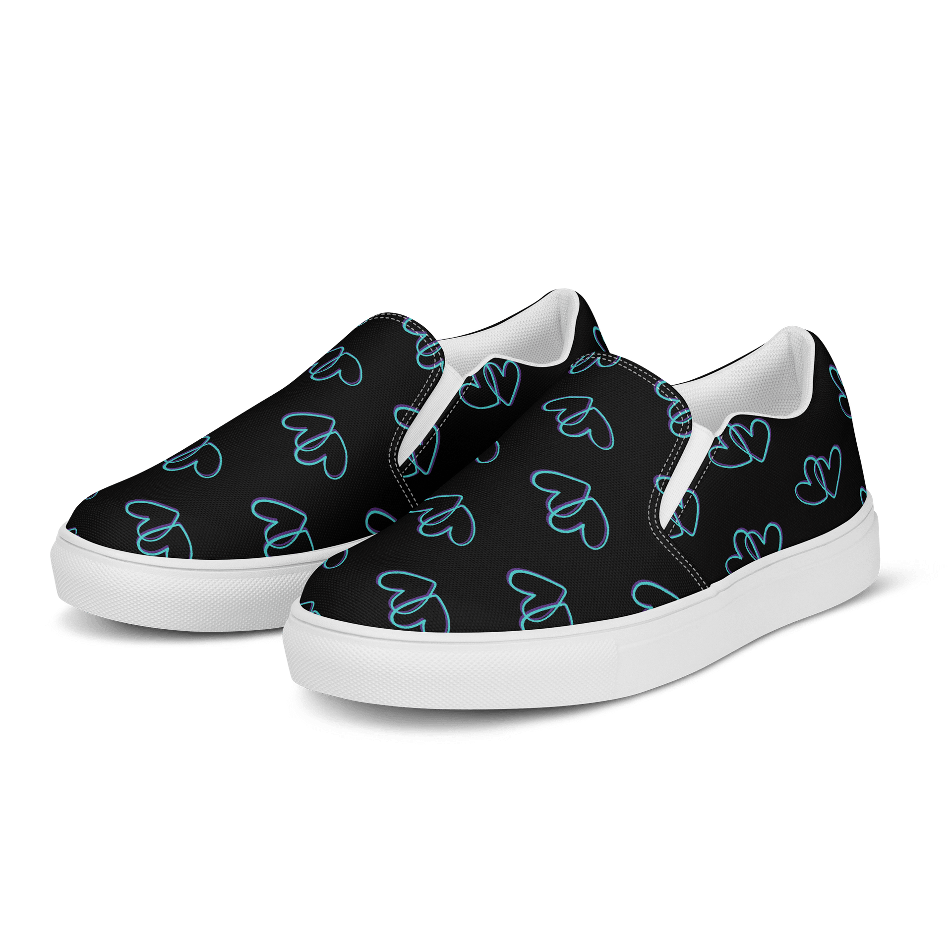 Black Heart Women's Canvas Slip-On Shoes product image (3)