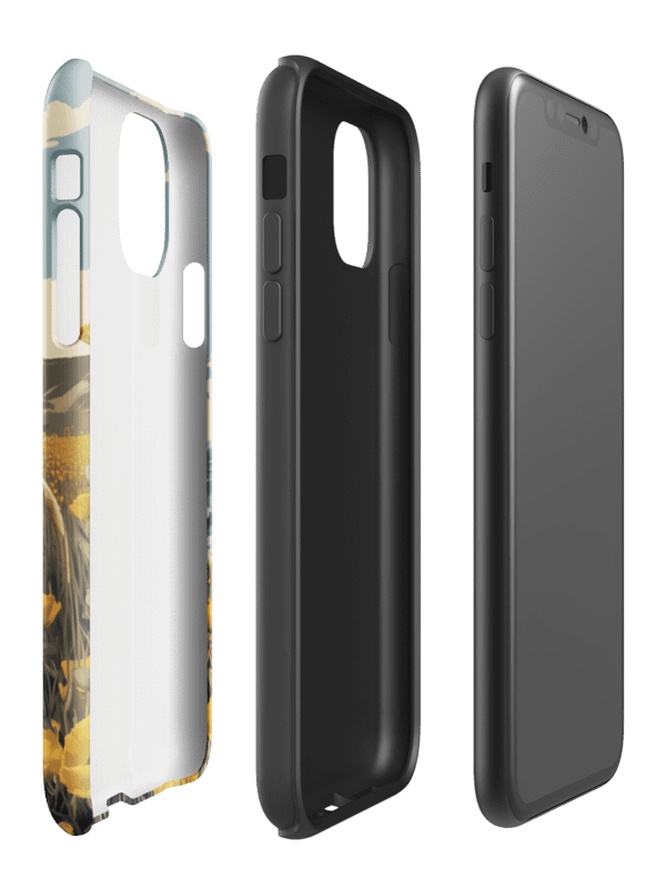 Grizzly Bear Yellow Poppies - Tough Phone Case product image (47)