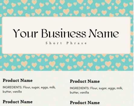 Valentines Hearts Cake Tasting Label Templates product image (5)