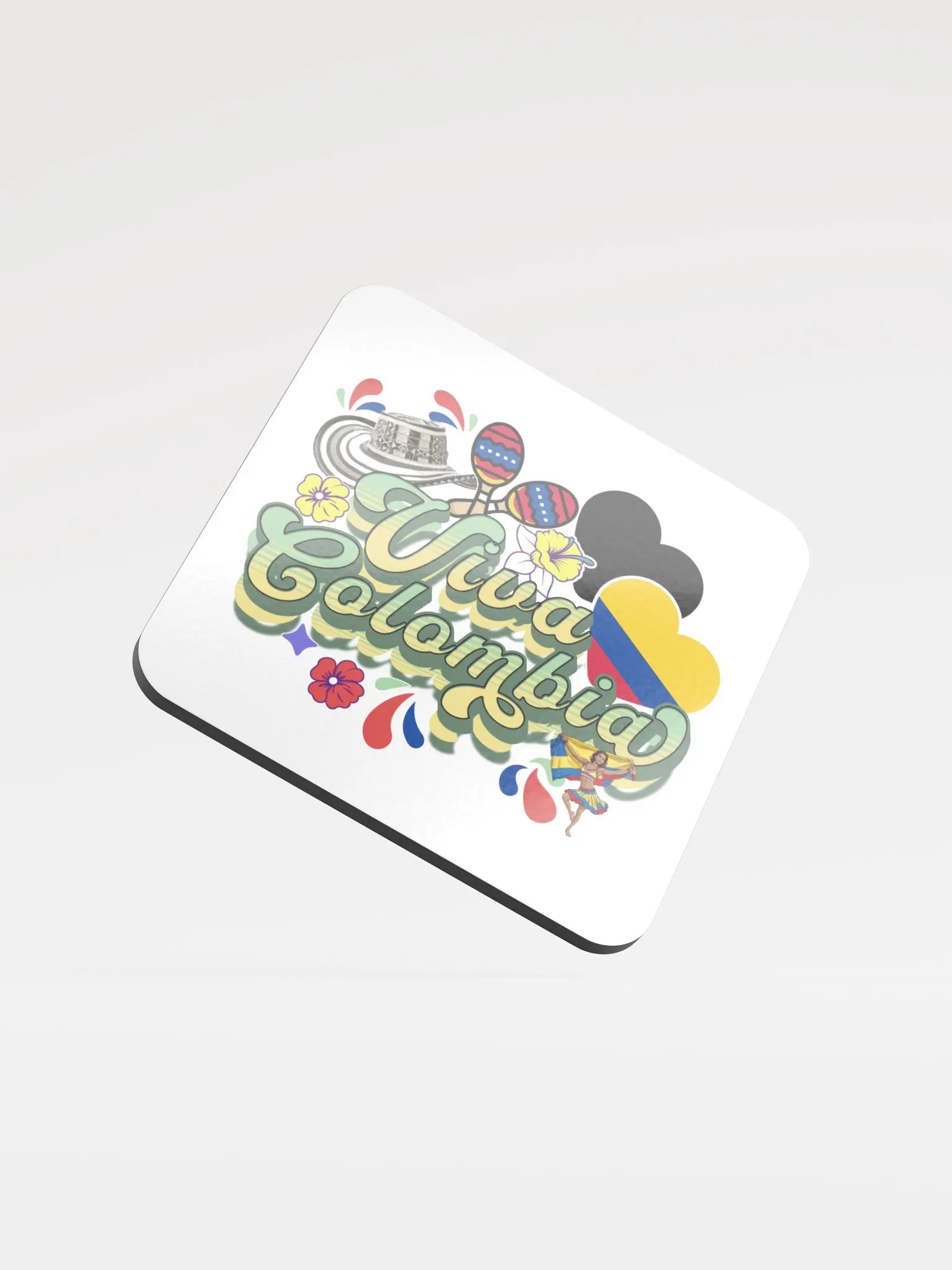 Viva Colombia Cork Coaster Set product image (2)