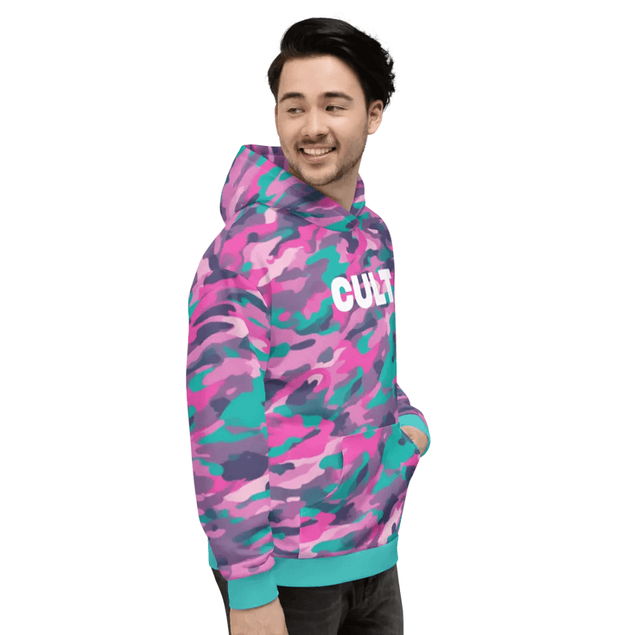 PINKTEAL CAMO HOODIE product image (7)