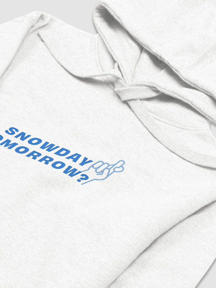BNW - snowday tomorrow, white, hoodie product image (3)