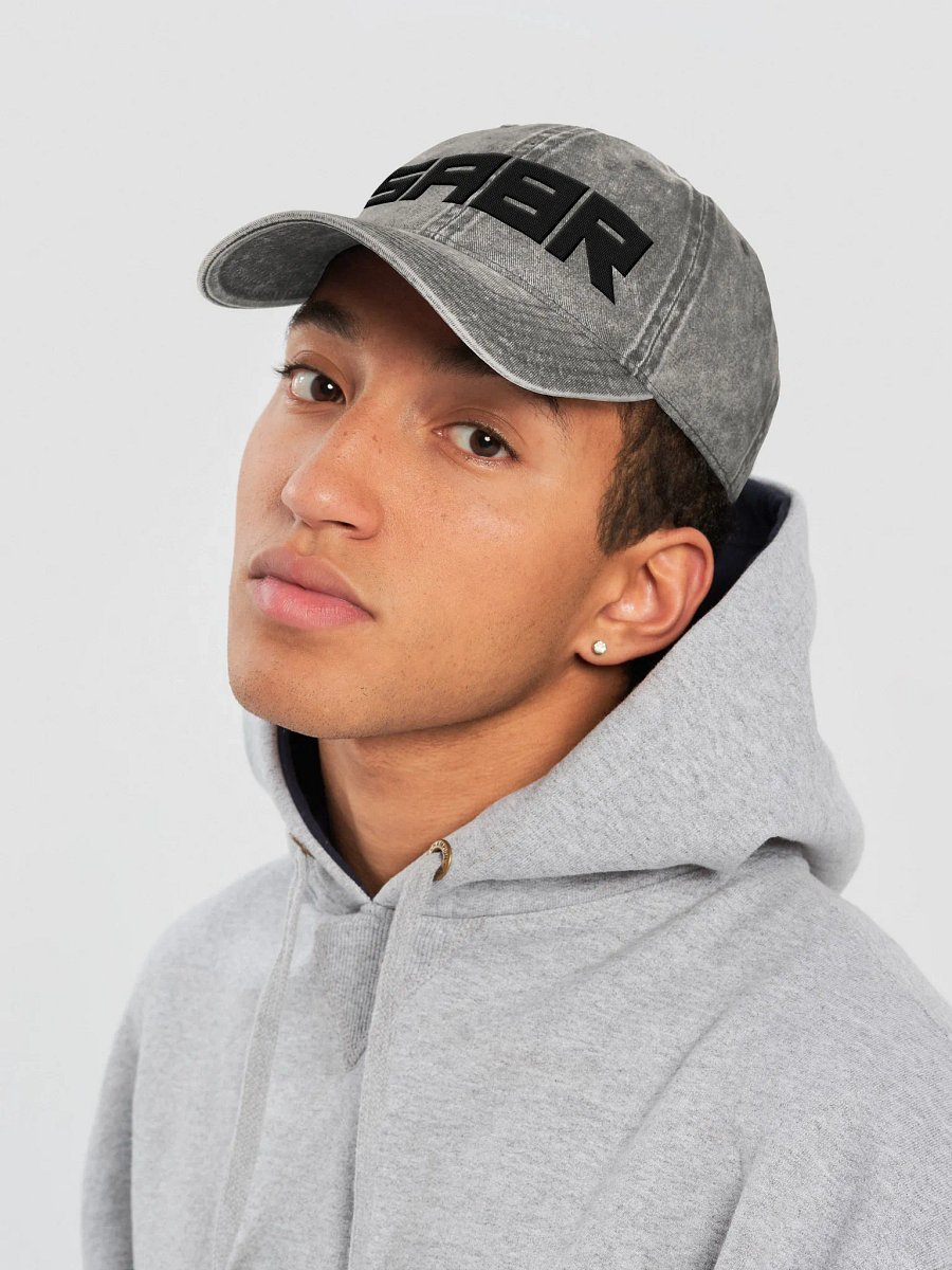 SABR Black Logo 100% Cotton Vintage Baseball Hat product image (4)