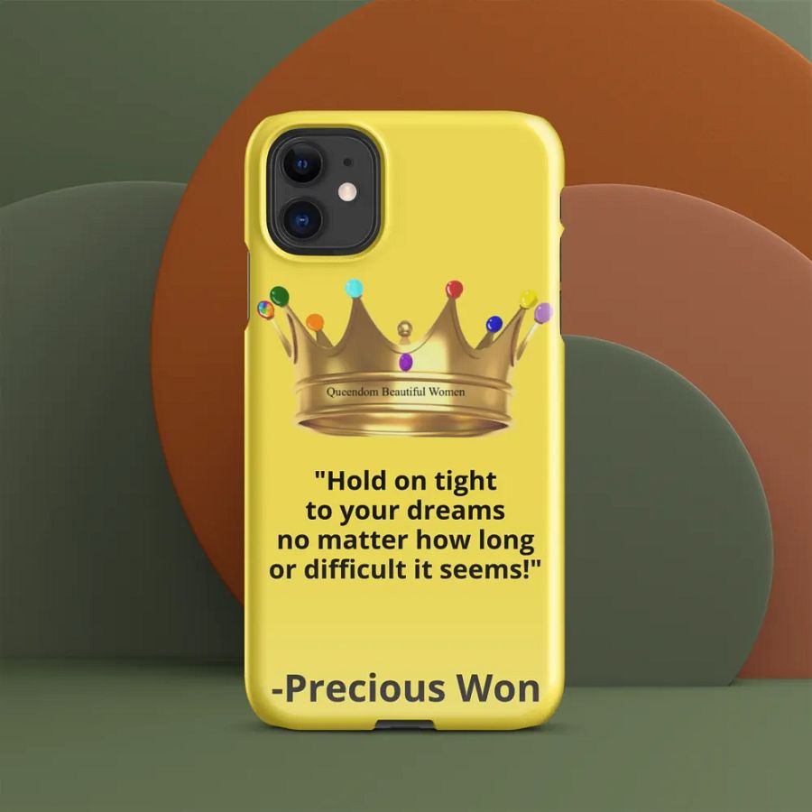 Queendom Beautiful Women iPhone® Snap Case (Yellow/Citrine) product image (8)
