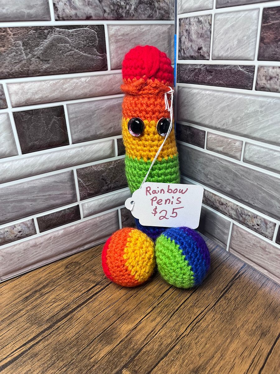 Rainbow Plushie Penis product image (1)