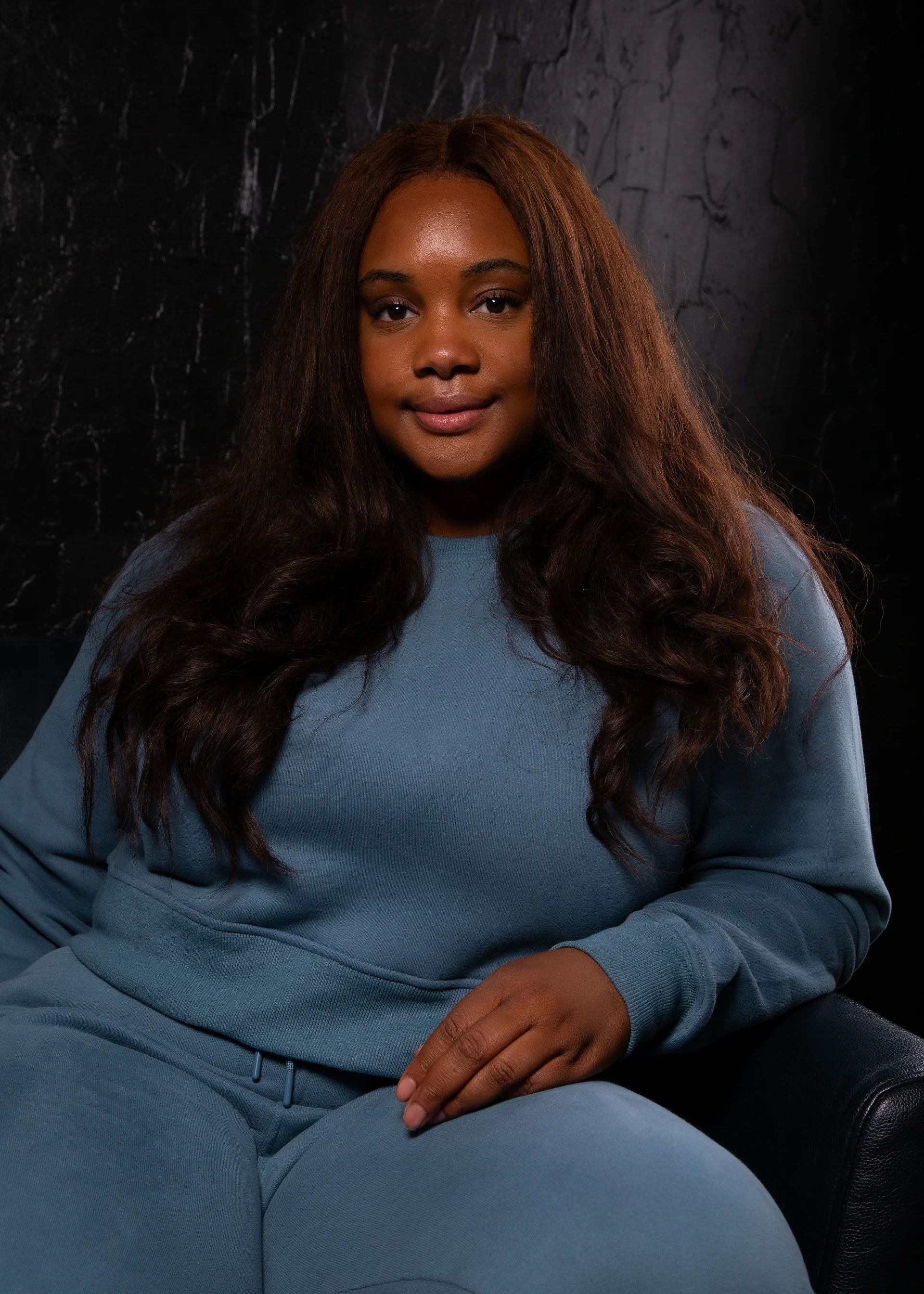 Marine Blue Cropped Crewneck product image (6)