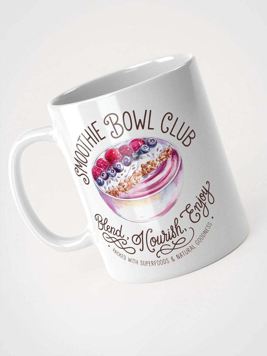 Smoothie Bowl Club White Glossy Mug product image (3)