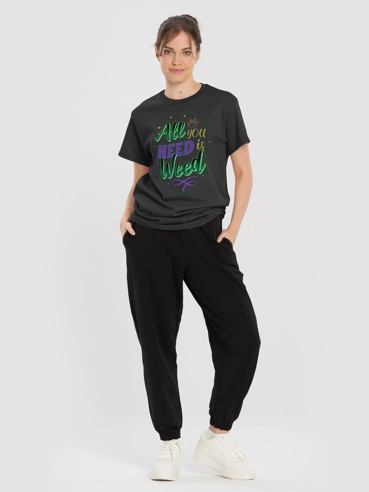 All You Need Is Weed - Cannabis Graphic Women's T-shirt product image (3)