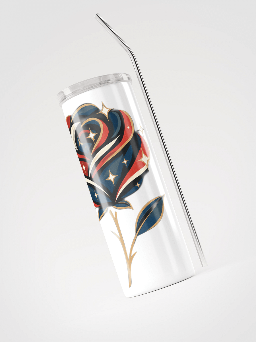 Patriotic Rose Stainless Steel Tumbler product image (3)