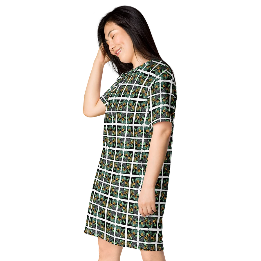 Plants and Tropical Seamless T-Shirt Dress | Woman's Hawaiian Style Casual Dress product image (9)