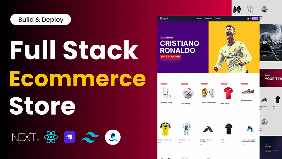 Full Stack E-Commerce Store Website with Next.js 14, React.js, Strapi, Tailwindcss, Shadcn, & PayPal product image (1)