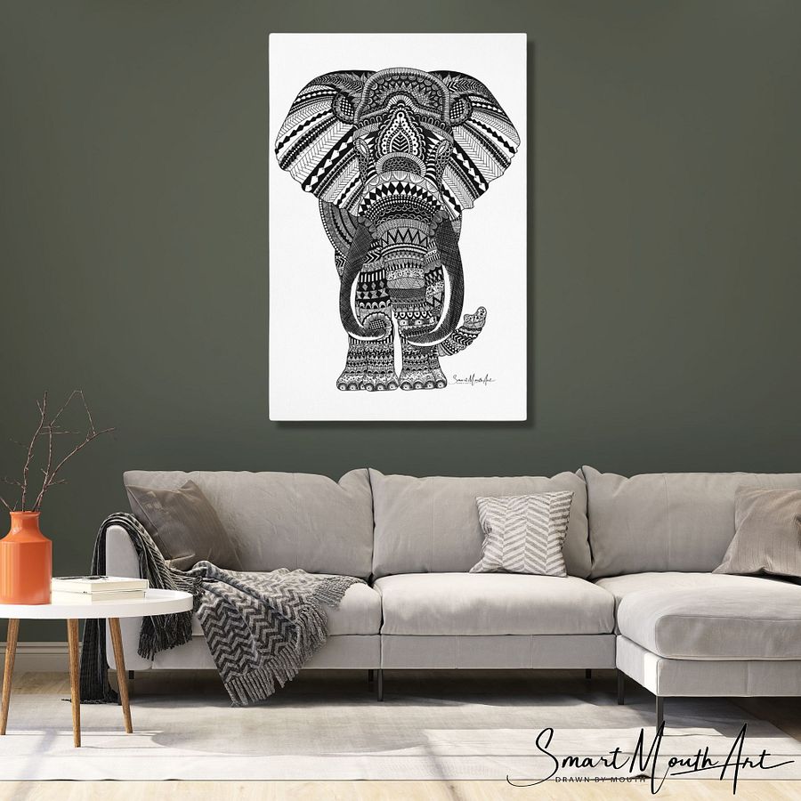 Large Elephant Print on Canvas product image (5)