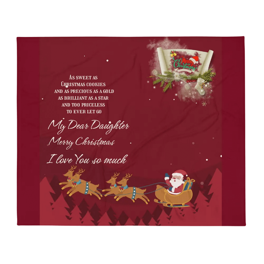 My dear Daughter Blanket Christmas decoration product image (1)