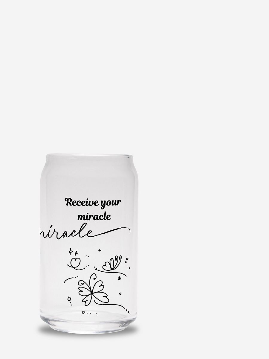 Miracles Happen wellness glass can product image (3)