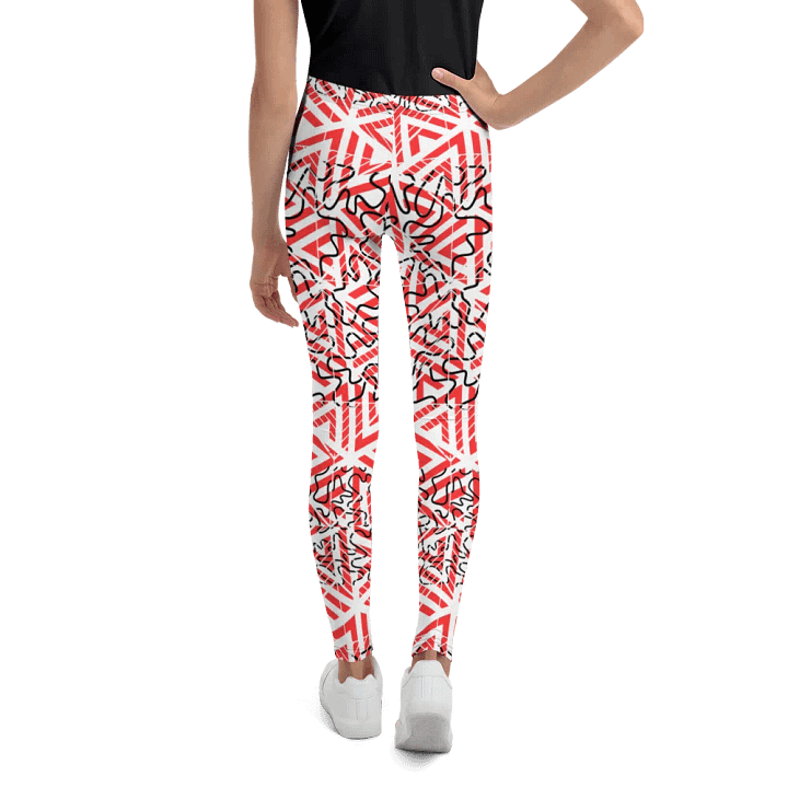 JoBeths' Signature Leggings 👖 White Web 🕸 Youth Design product image (2)