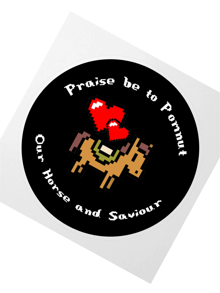Praise be to Pomnut Sticker - Black product image (4)