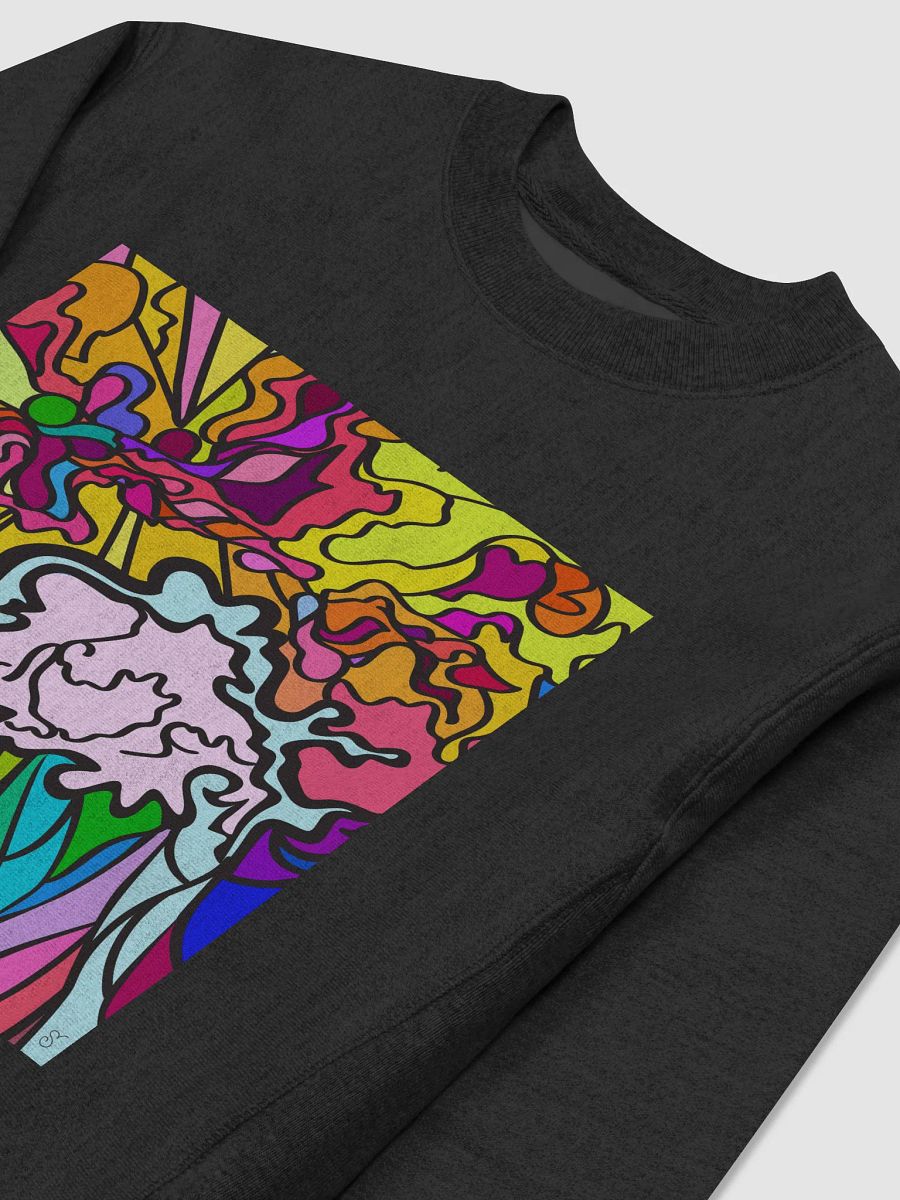 Vibrant Swirls Cotton Max Sweatshirt - Wave at Sunset product image (3)